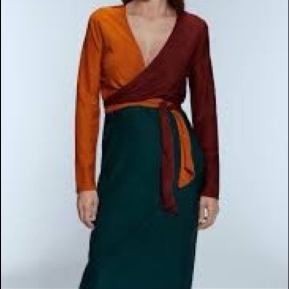 Zara Wrap Dress - size L